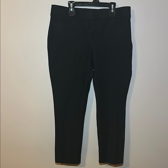 Ann Taylor Factory Stretch Black Dress Pants Ankle Length - 10 - Picture 1 of 5